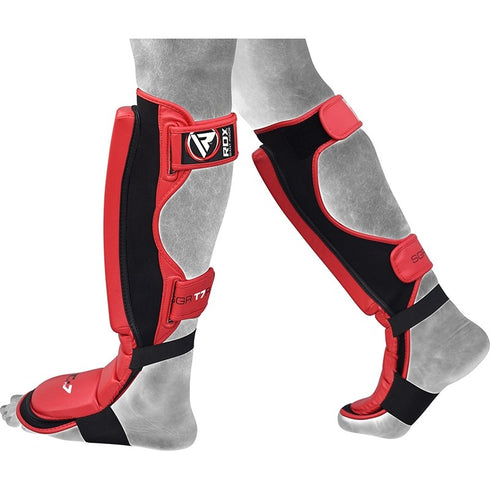 RDX T7 RED SHIN INSTEP GUARDS-3
